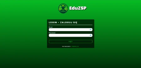 Zdjęcie przedstawiające panel logowania aplikacji EduZSP