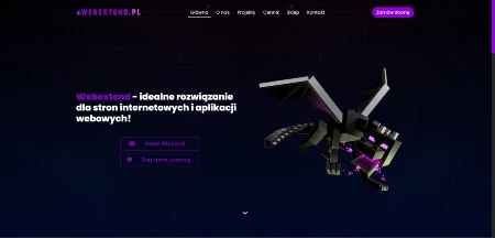 Zdjęcie przedstawiające część strony dla firmy Webextend